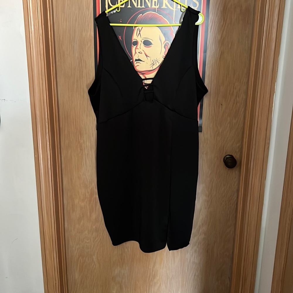 Little black body con dress